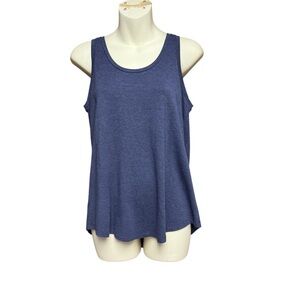 Loft outlet lounge line Blue Sleeveless Relaxed Tank Top XS NWT